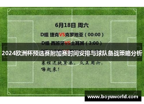 2024欧洲杯预选赛附加赛时间安排与球队备战策略分析