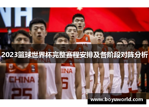 2023篮球世界杯完整赛程安排及各阶段对阵分析